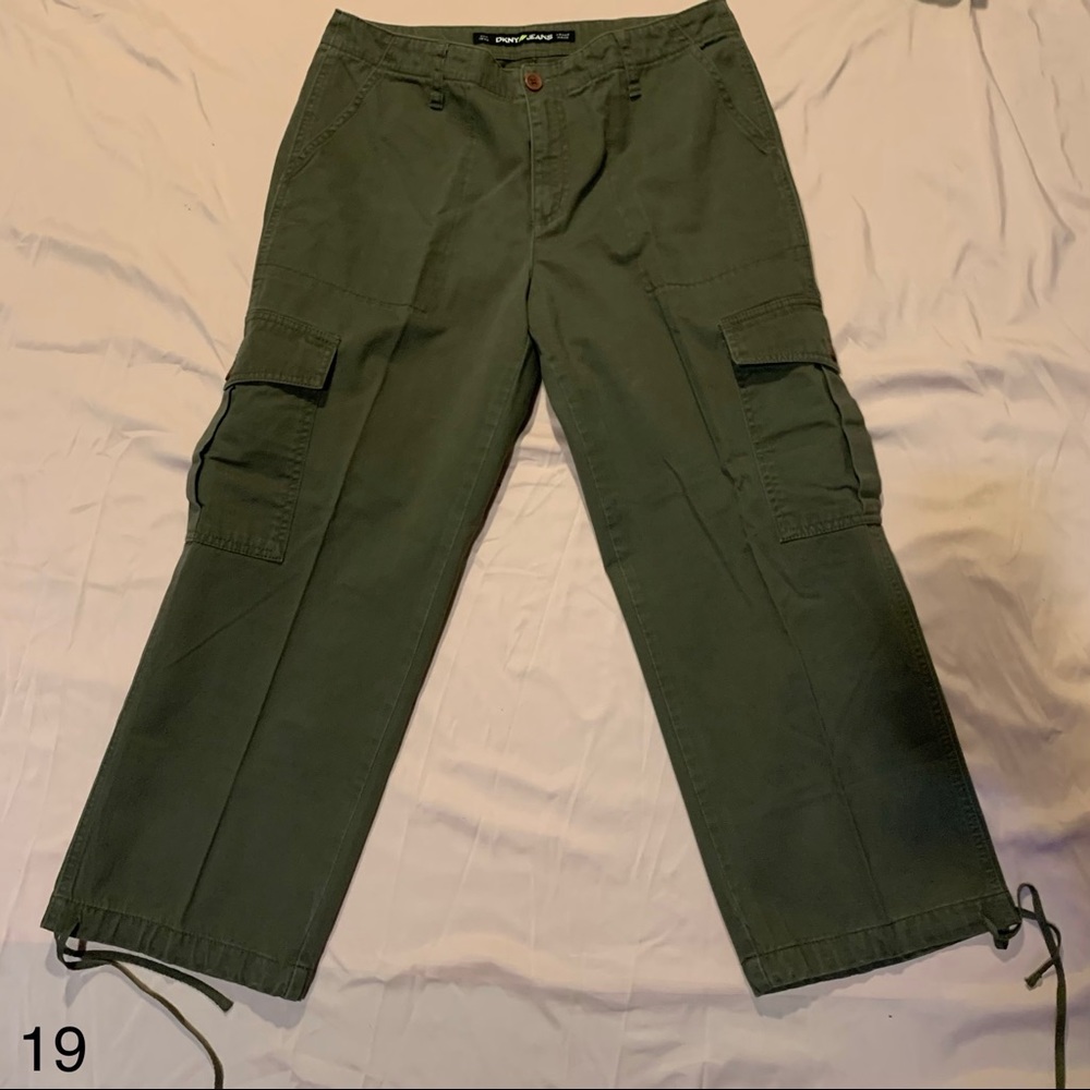DKNY green cargo jeans!